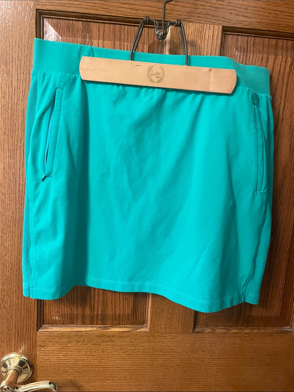 Green Athletic Skort with Side Pockets